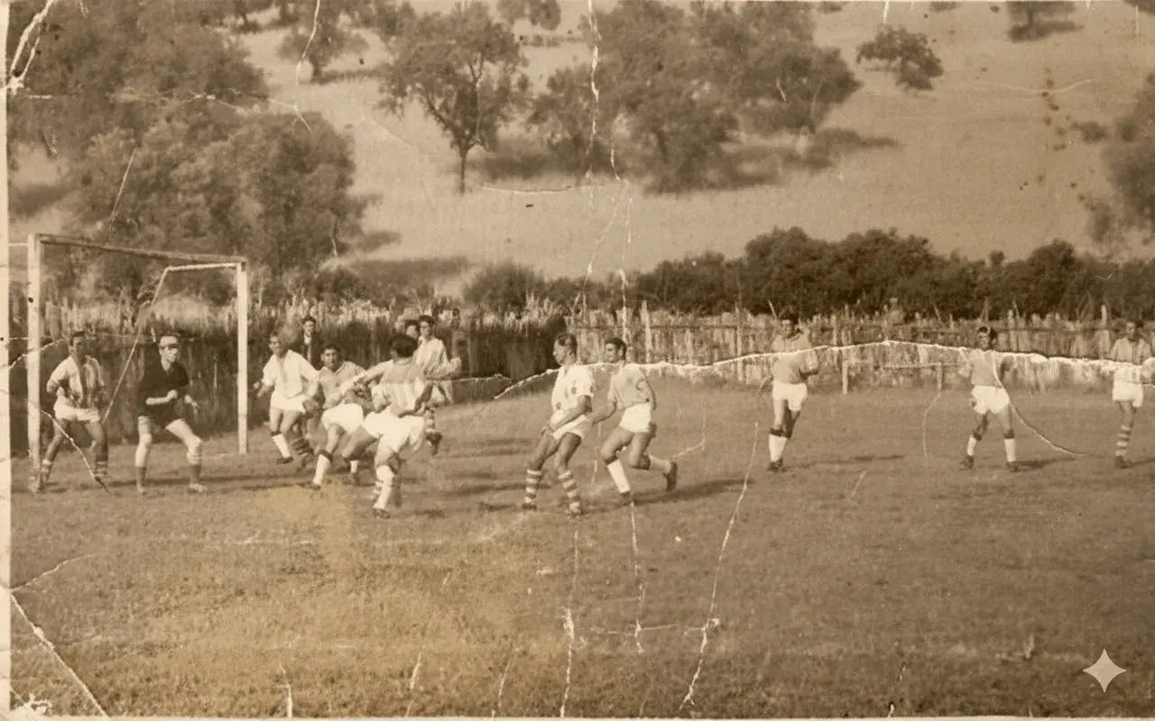 Cancha de fútbol rural donde Don Selso jugaba en su juventud